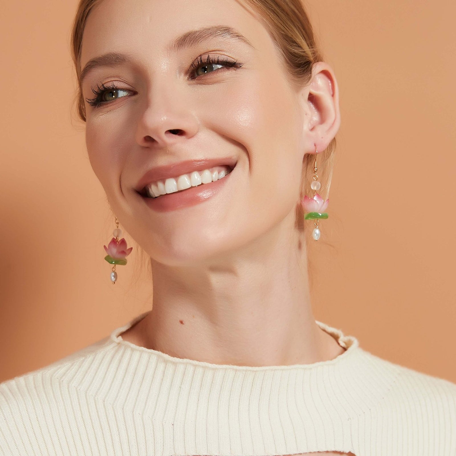 The Sacred Waterlily Earrings