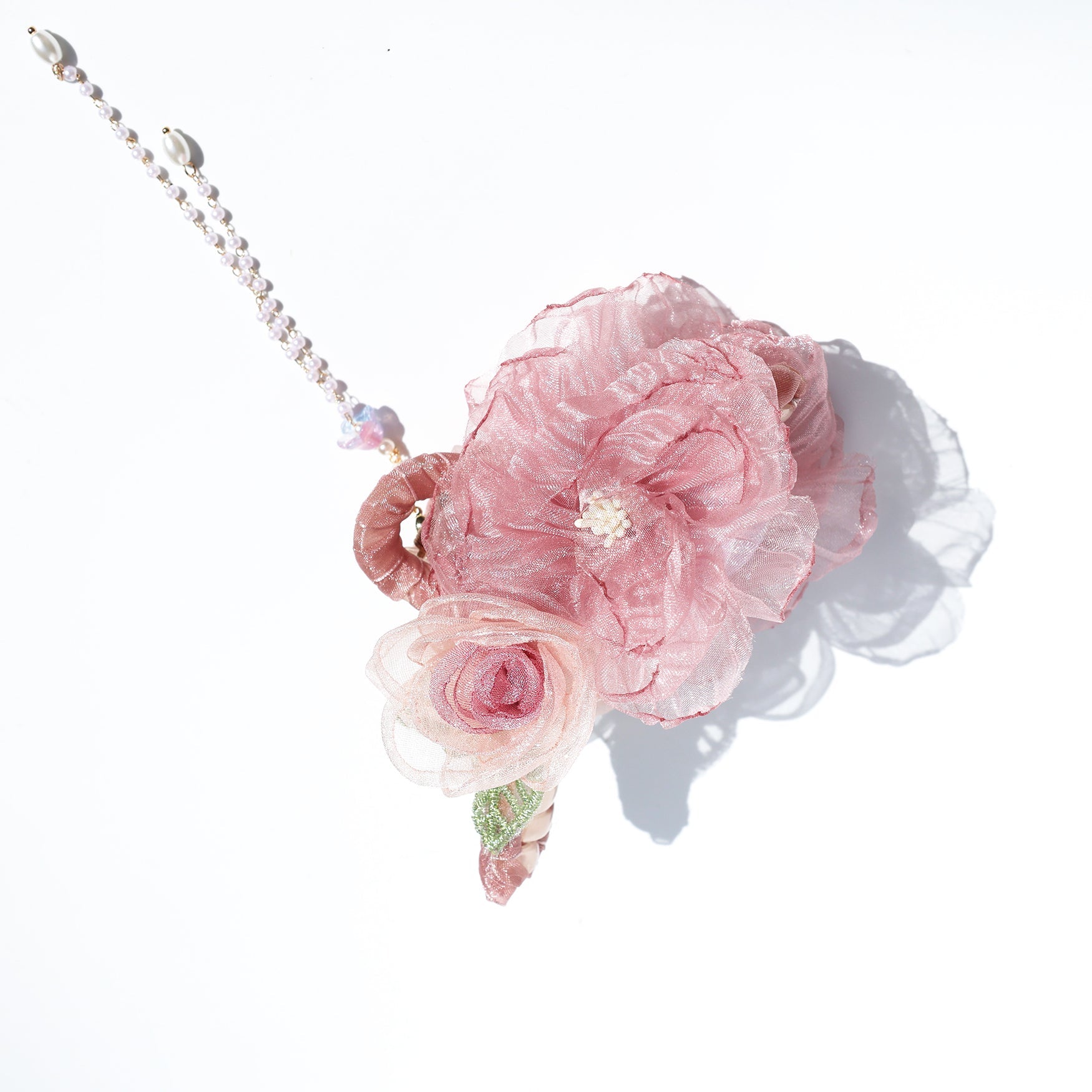 Whispering Rose Tassel Hair Claw hair claws JewelryBlossom flowerjewelry weddingjewelry bridaljewelry weddinggift bridemaidgiftgiftforher mothergift daughtergift birthdaygift anniversarygi