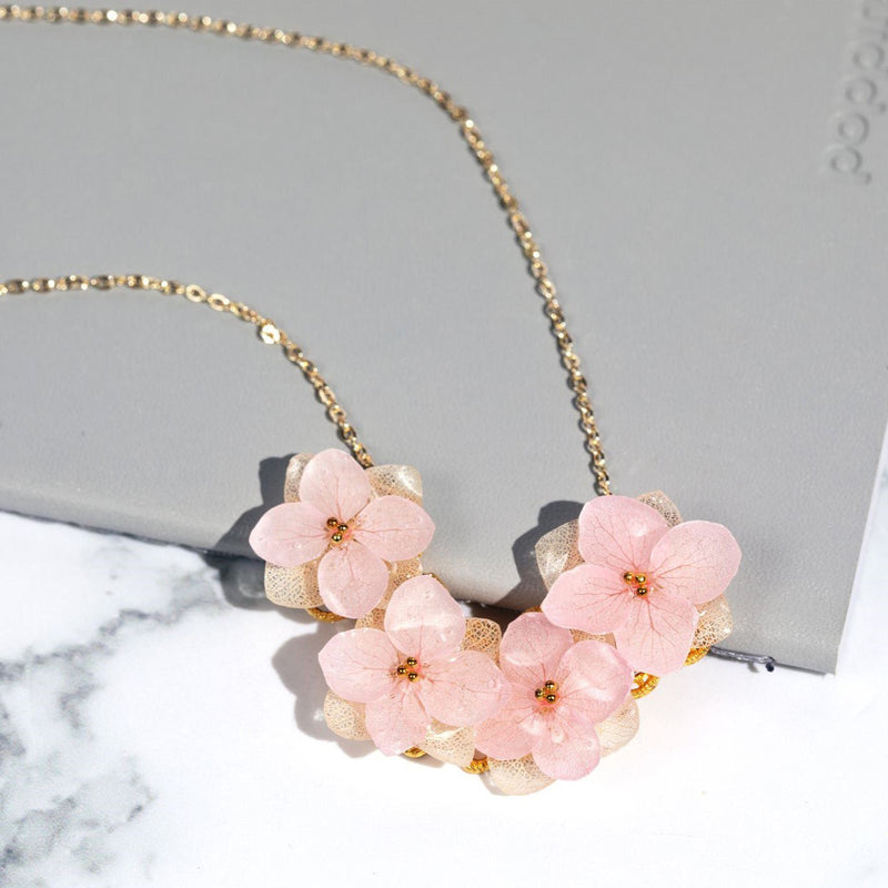 #pinkflowernecklace# - #jewelryblossom##necklace##flowernecklace##weddingnecklace##realflowerjewelry# #weddingjewelry# fairy