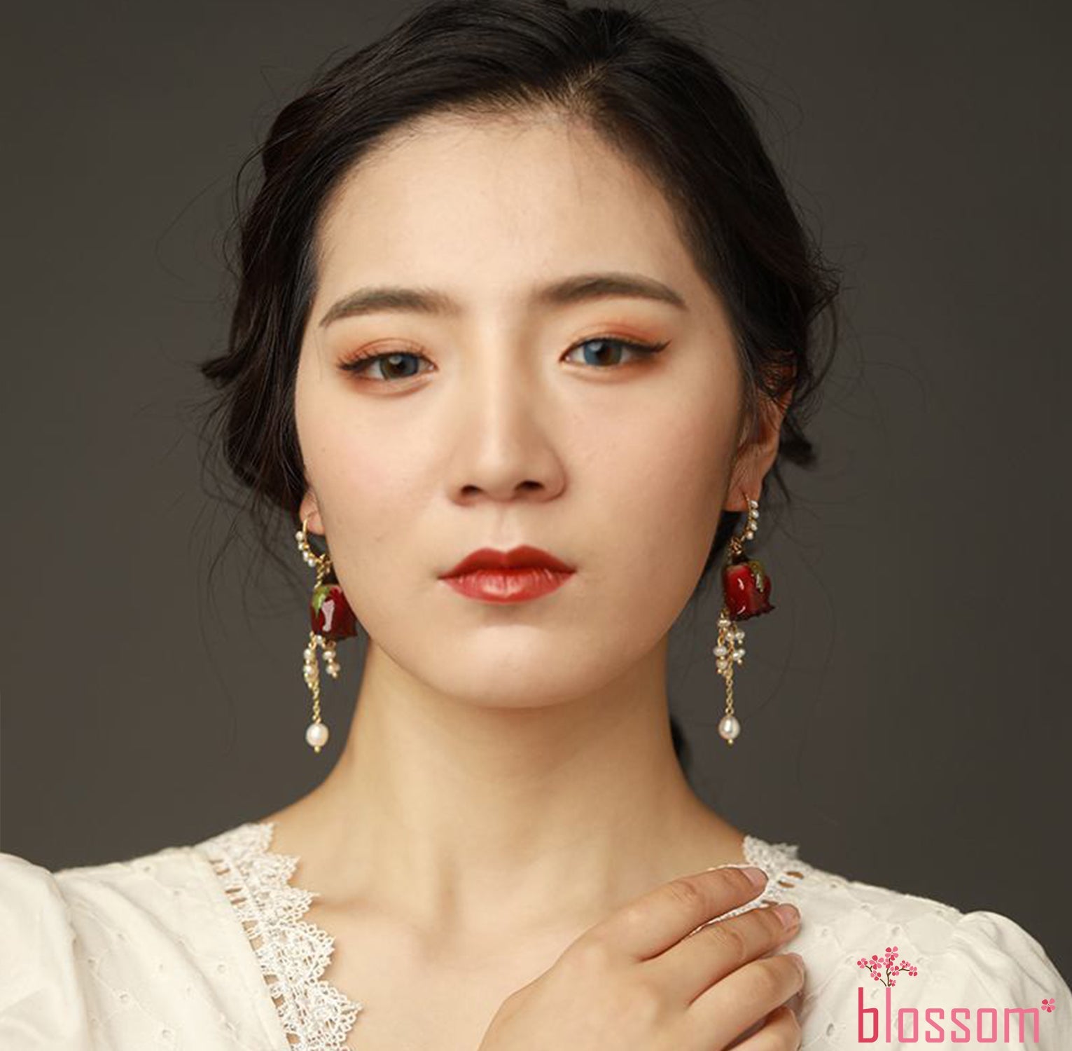 #roseflowerearring# - #jewelryblossom##earrings##fairyearrings##weddingearrings##realflowerearrings##rosegoldearrings#