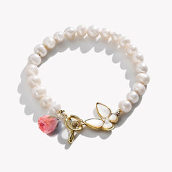 #butterflybracelet# - #jewelryblossom##pearlbracelet##rosegoldbracelet##weddingbracelet##rosebracelet#affordable real pearl