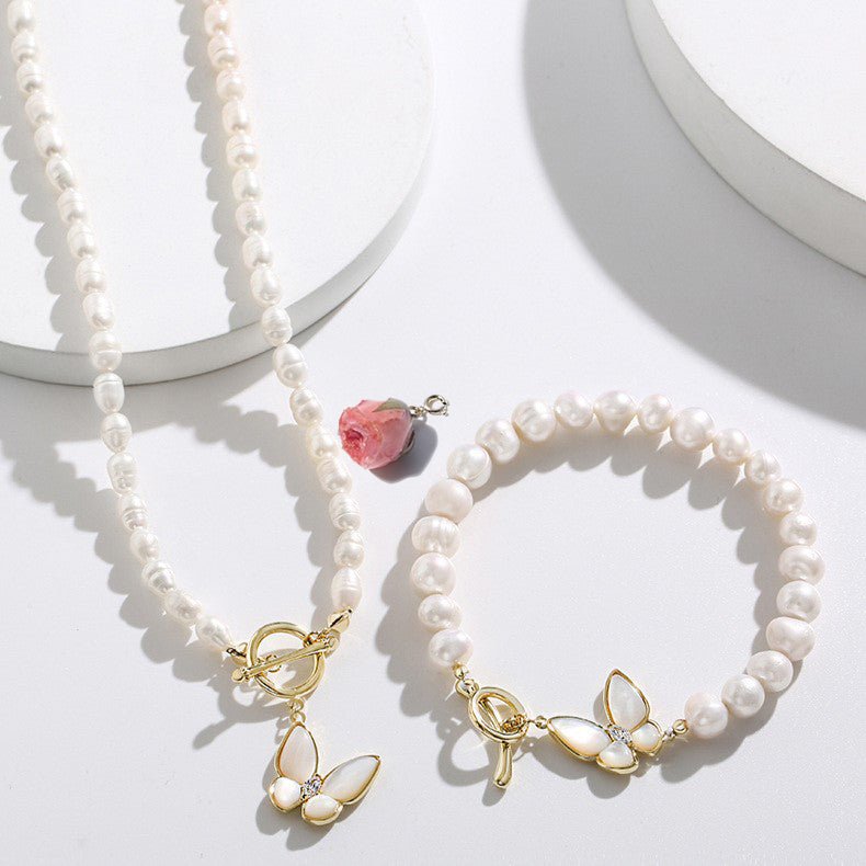 #butterflybracelet# - #jewelryblossom##pearlbracelet##rosegoldbracelet##weddingjewelry##rosebracelet# affordable real pearl