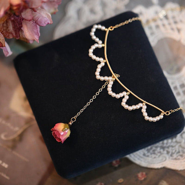 rose crystal necklace
wedding jewelry
real rose necklace
rose flower necklace
real flower jewelry
wedding rose earrigns