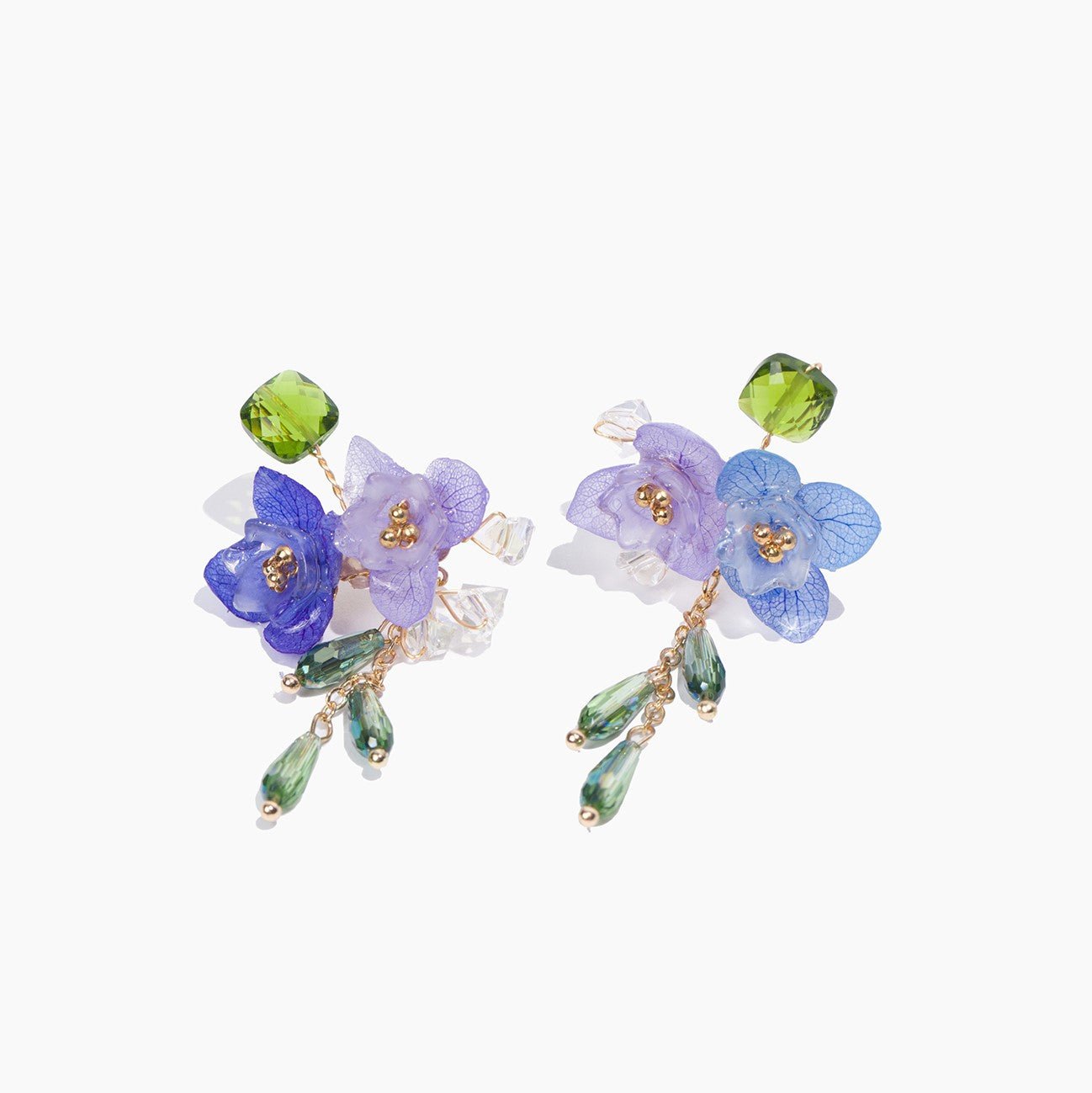 #blueflowerearrings# - #jewelryblossom##earrings##fairyearrings##weddingjewelry##hydrangeaearrings# flower earrings