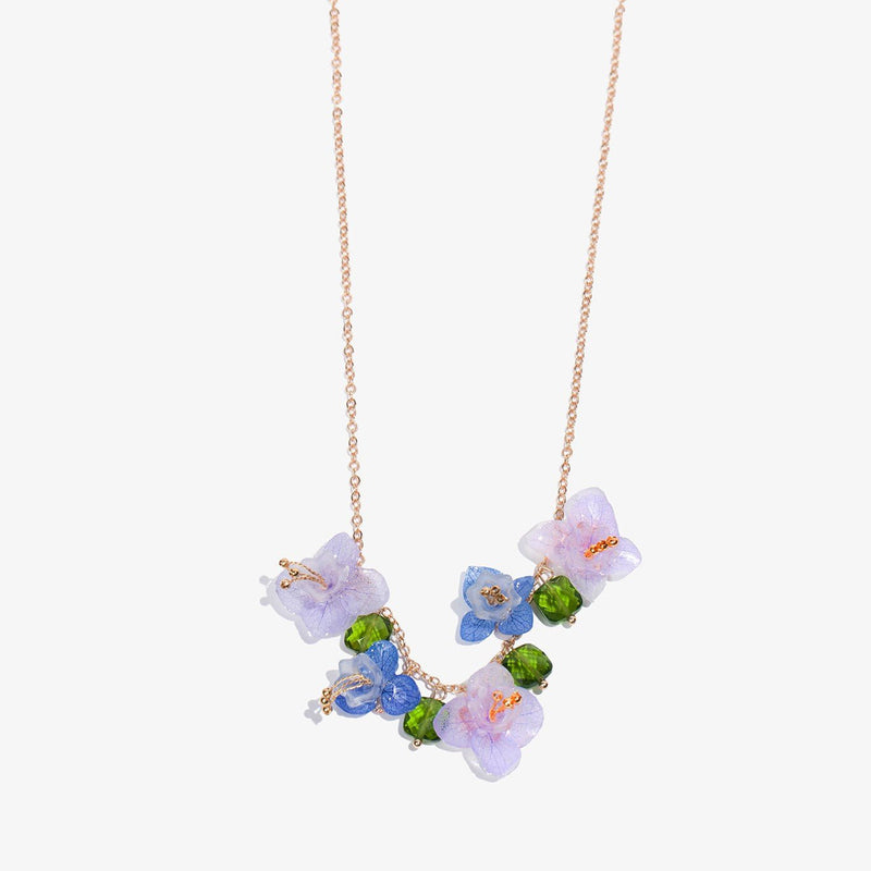 #blueflowerearrings# - #jewelryblossom##necklace##fairynecklace##weddingjewelry##hydrangeaearrings# flower necklace