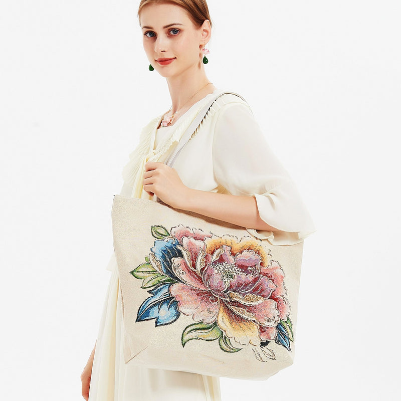 emboidered flower bag