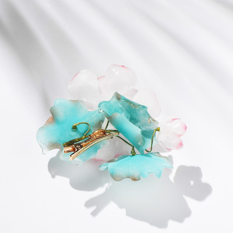 #whitehairclip# - #jewelryblossom##magnoliahairstick##magnoliahair##weddingjewelry##flowerhairstick# flower hairclip