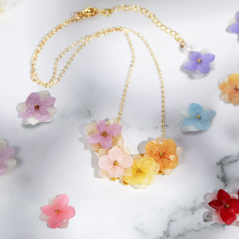 #flowerearrings# - #jewelryblossom##necklace##fairynecklace##weddingjewelry##hydrangeaearrings# flower necklace