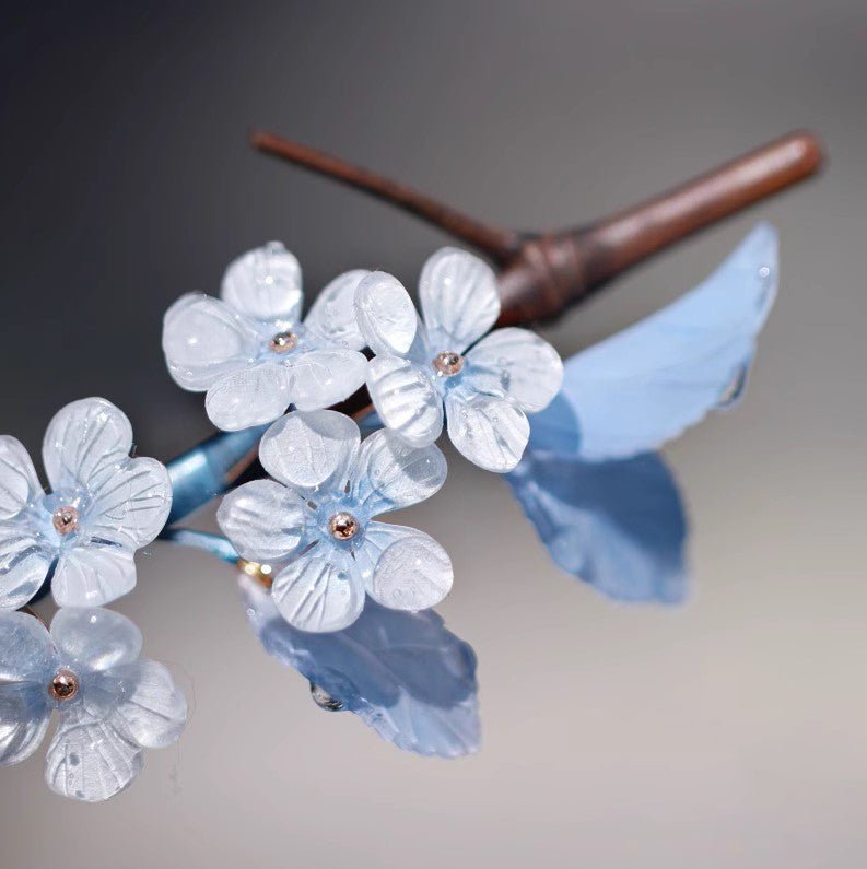 #flowerhairclips# #jewelryblossom##hairclips##weddinghairstyle##weddingjewelry# #hairstick# 
#flowerjewelry# blue flower hair