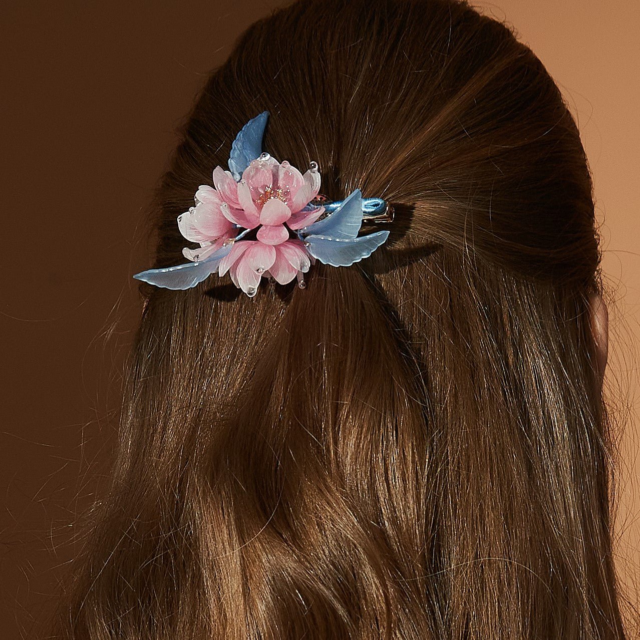 Peony Paradise Trio Flower Hair ClipHair ClipsJewelryBlossomuniqueflowerearringsgiftforhermothergiftdaughtergiftbirthdaygiftanniversarygift