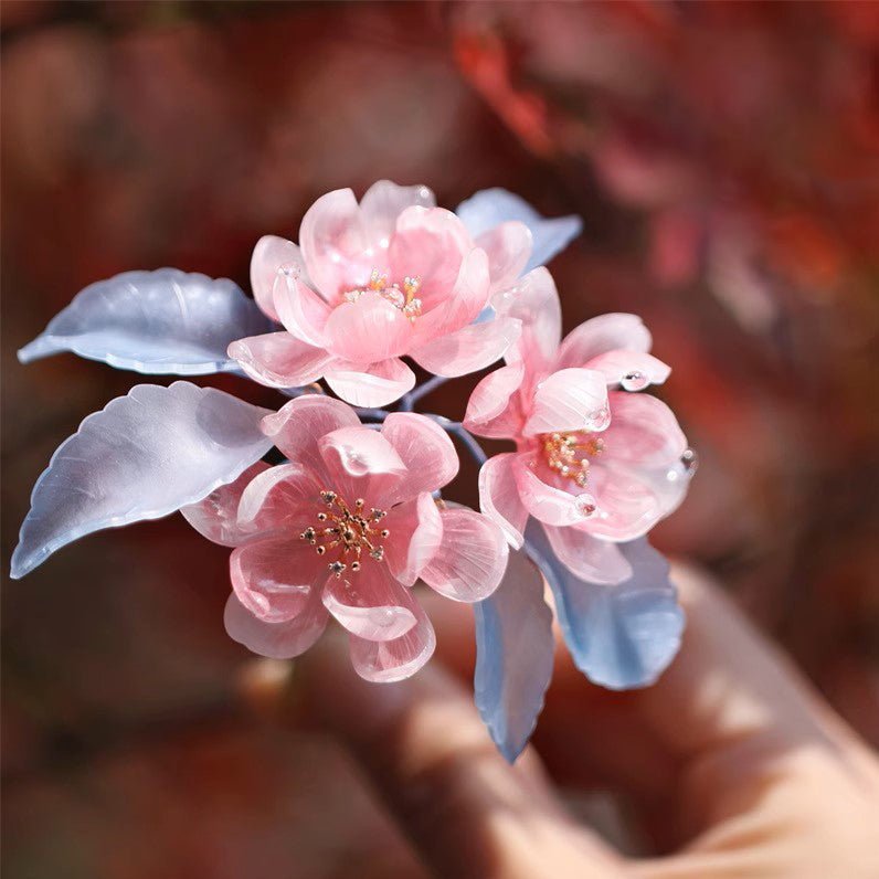 Peony Paradise Trio Flower Hair ClipHair ClipsJewelryBlossomuniqueflowerearringsgiftforhermothergiftdaughtergiftbirthdaygiftanniversarygift