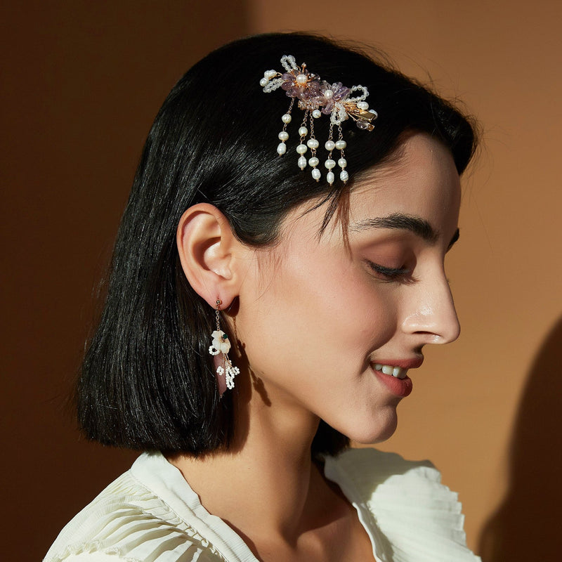 #butterflyearring# - #jewelryblossom##earrings##fairyearrings##weddingearrings##fabricearrings#