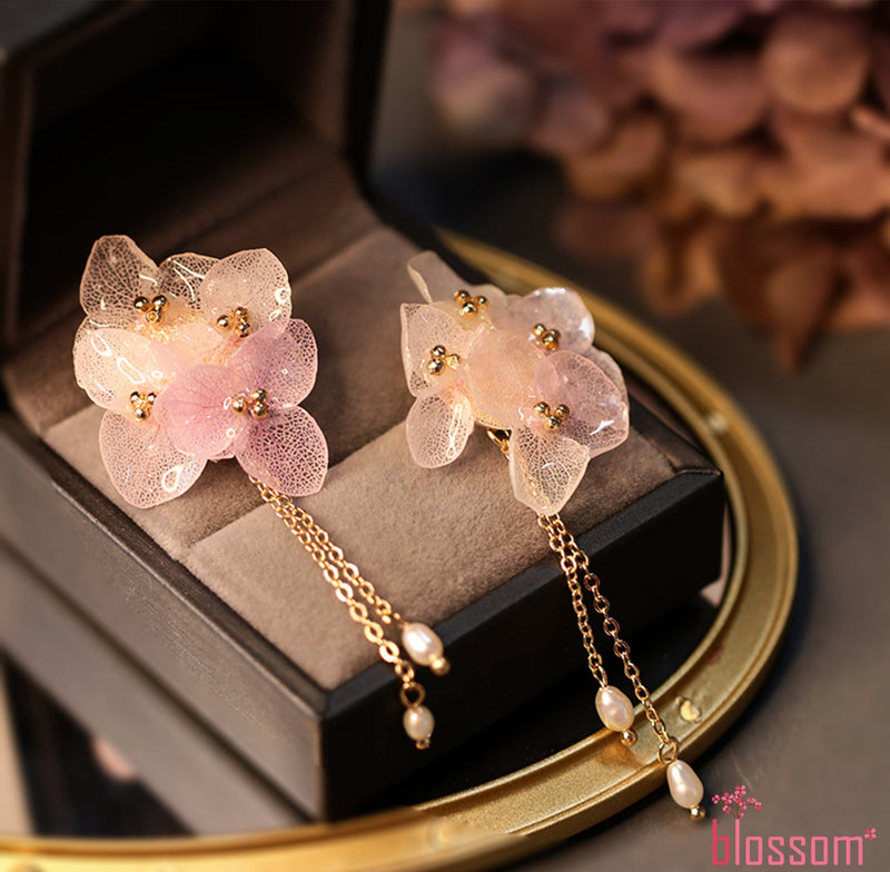 #butterflyearring# - #jewelryblossom##earrings##fairyearrings##weddingearrings##fabricearrings#