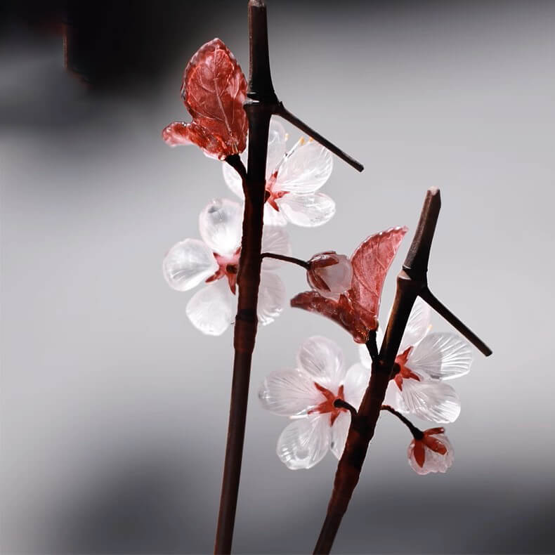 White Flowering Cherry Blossom Hair StickHAIRJewelryBlossomuniqueflowerearringsgiftforhermothergiftdaughtergiftbirthdaygiftanniversarygift